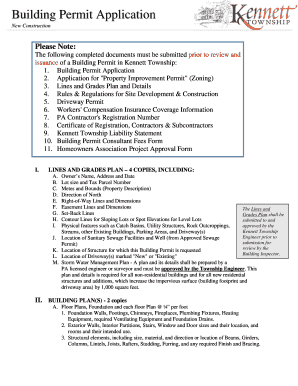 Building Permit Application