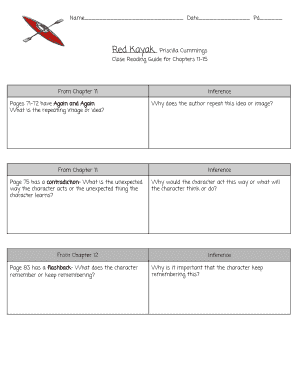 Close Reading Guide for Chapters 11-15