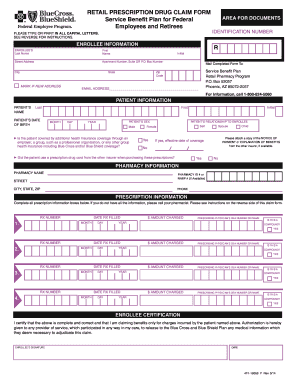 Retail Prescription Drug Claim Form