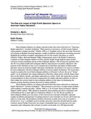 Gap analysis methods - The Rise and Impact of High Profile Spectator Sports on - csri-jiia