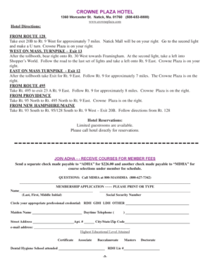 ADHA Membership Application Form