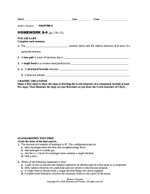 Modern Chemistry Homework 6-4