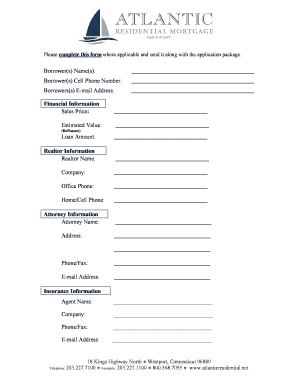 Mortgage Application Form
