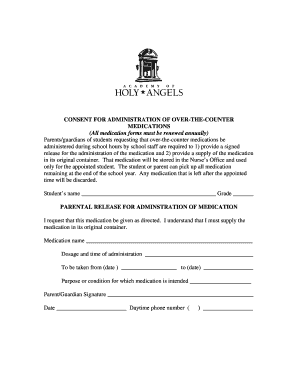 Consent for Over-the-Counter Medication Administration