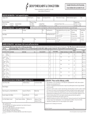 Group Health Insurance Enrollment Form