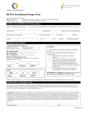 HCFSA Enrollment/Change Form