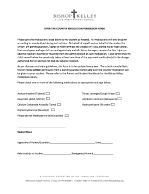 Over-the-Counter Medication Permission Form