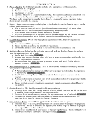 Internship Program Application Form