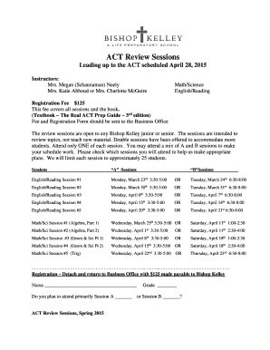 ACT Review April 2015 - bishopkelleyorg