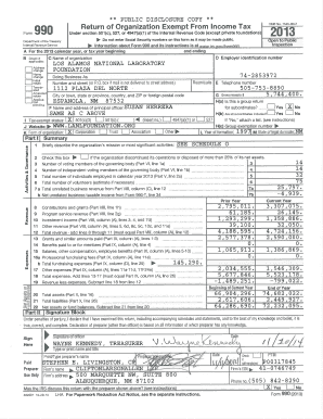 Form 990 (2013) Los Alamos National Laboratory Foundation