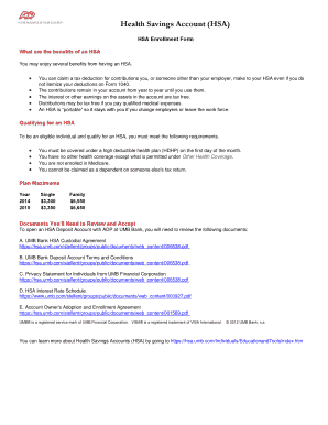 Health Savings Account Enrollment Form