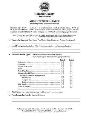 Gallatin County Document Search Application