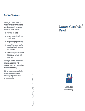 League of Women Voters Membership Application