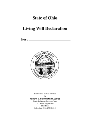 Ohio Living Will Declaration