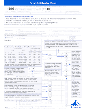 US Individual Income Tax Return 2015