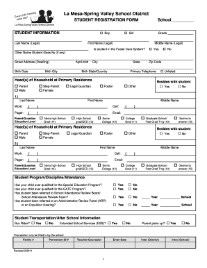 Student Registration Form