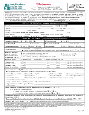 Hepatitis C Prior Authorization Form