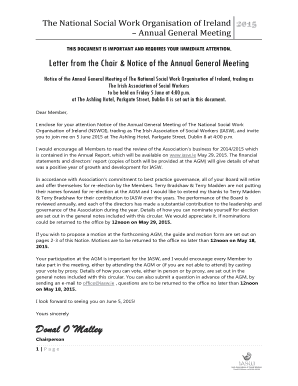 Annual General Meeting Notice
