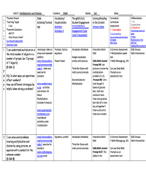 3rd Grade Multiplication and Division Worksheet