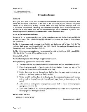 Classified Personnel Evaluation Form