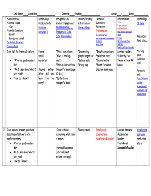 First Grade Reading Lesson Plan