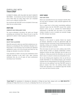 TIAA-CREF Enrollment Form