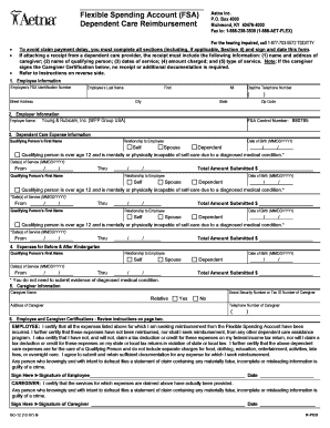 Dependent Care Reimbursement Form