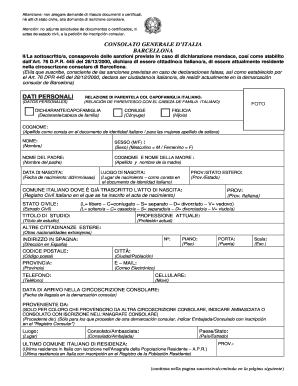 Modulo di iscrizione all'AIRE