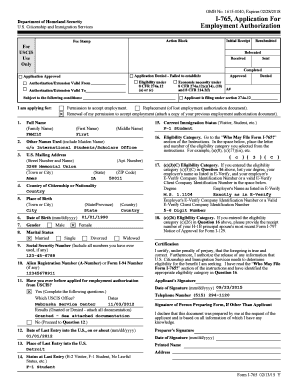 9l002 form pdf - OPT 17-Month Extension I-765 Form sample only - International - isso iastate