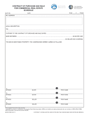 Commercial Real Estate Purchase and Sale Contract