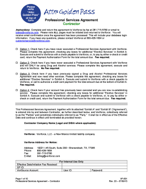 Professional Services Agreement