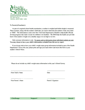 New York BMI Opt-Out Form