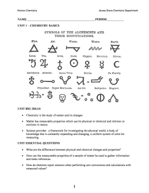 Honors Chemistry Cornell Notes Template