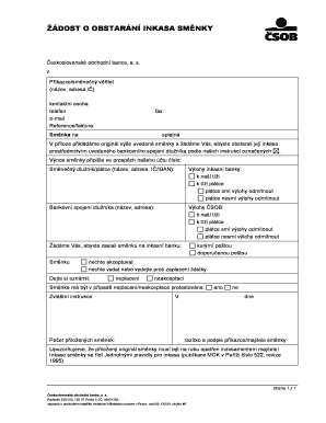 Request for Bill of Exchange Collection