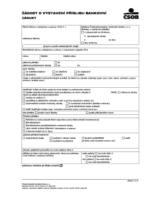 Bank Guarantee Request Form