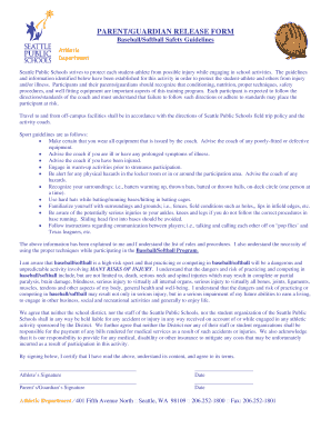 Parent Guardian Release Form