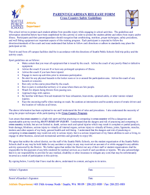Parent Guardian Release Form