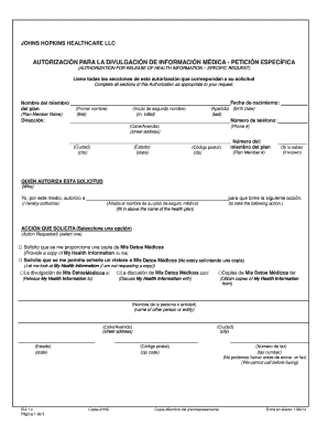 Autorización para la Divulgación de Información Médica