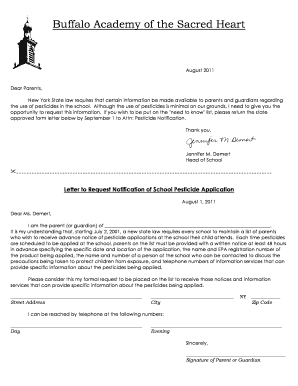 New York Pesticide Notification Request Form