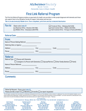 First Link Referral Program Form