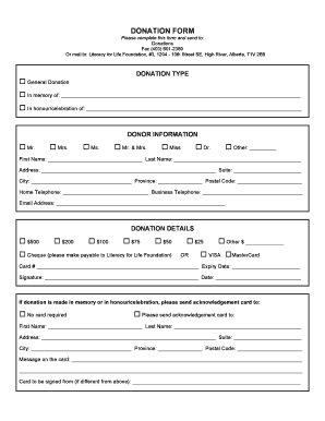 Donation Form