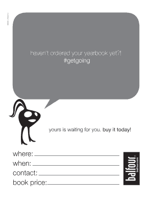 Yearbook Order Form
