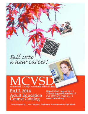 Adult Education Registration Form