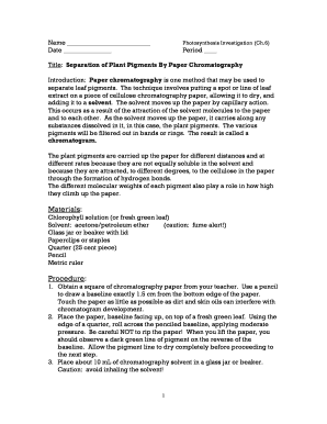 Photosynthesis Investigation Lab Report