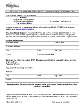 Medicare Prescription Drug Coverage Determination Request