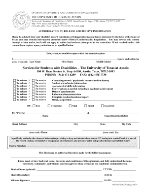 Authorization to Release and Receive Information
