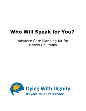 Advance Care Planning Kit for British Columbia