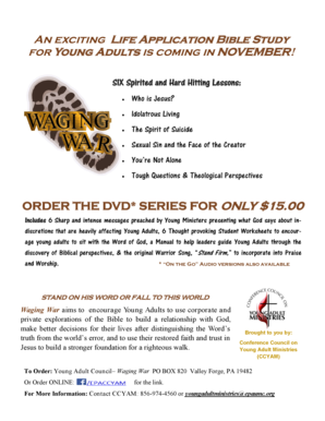 Waging War Bible Study Order Form