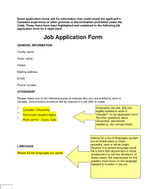 Job Application Form - Ontario Human Rights Commission