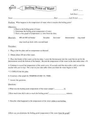 Science Lab Report Template